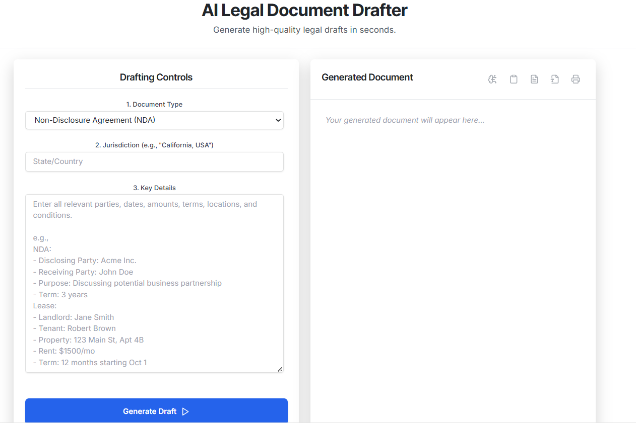AI Document Drafter